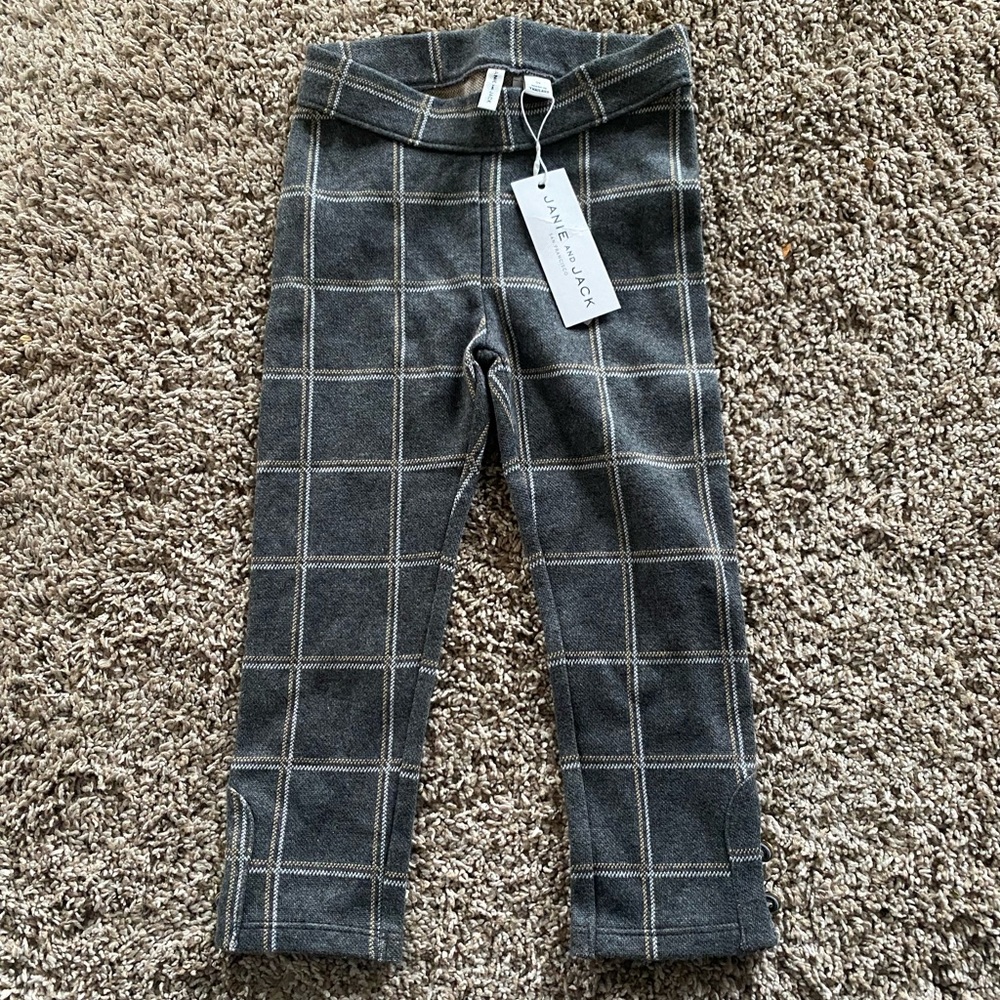 Janie and Jack Plaid Print Pants